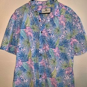 Island Shores Floral Button Down